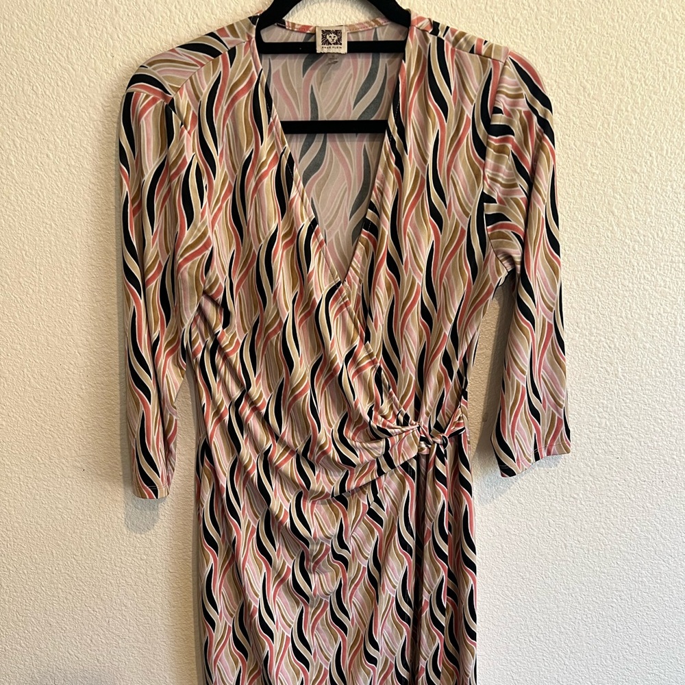 Vintage‎ Anne Klein faux wrap dress